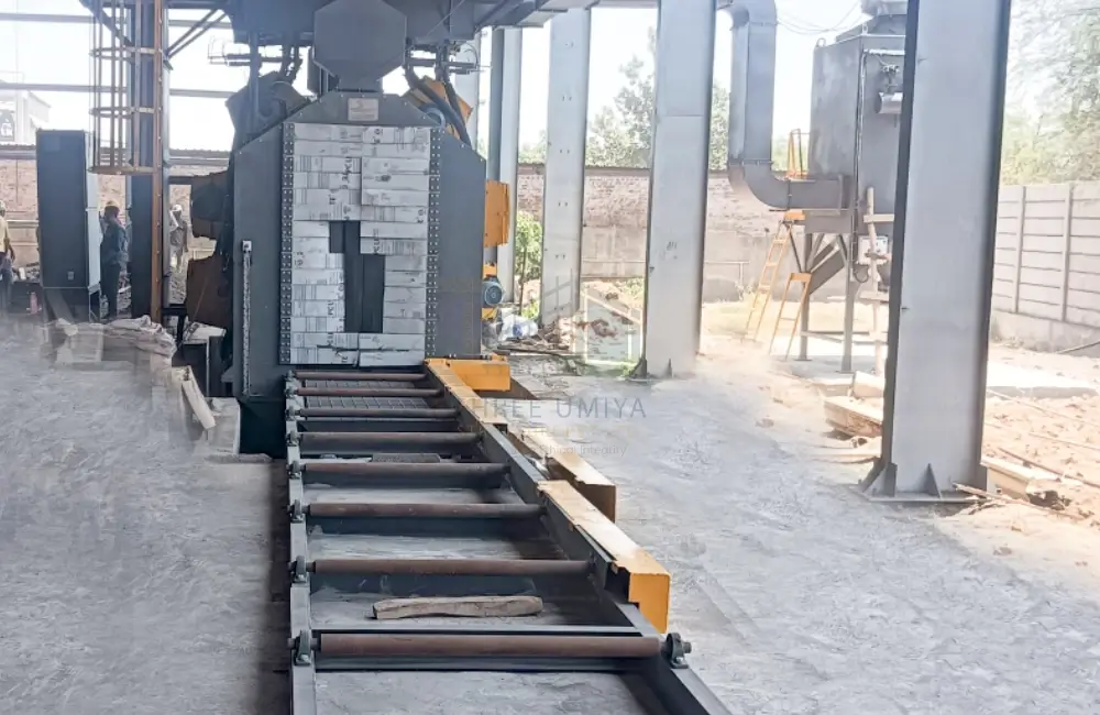 Factory machinery used for metal finishing