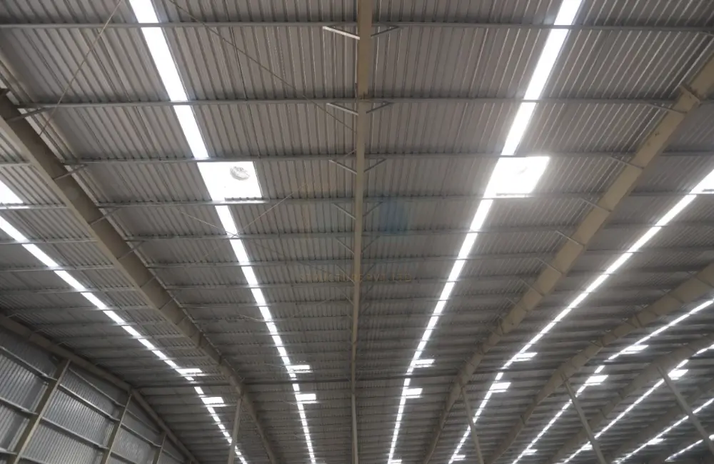 Pre-engineered steel building at Aarti Packwell site