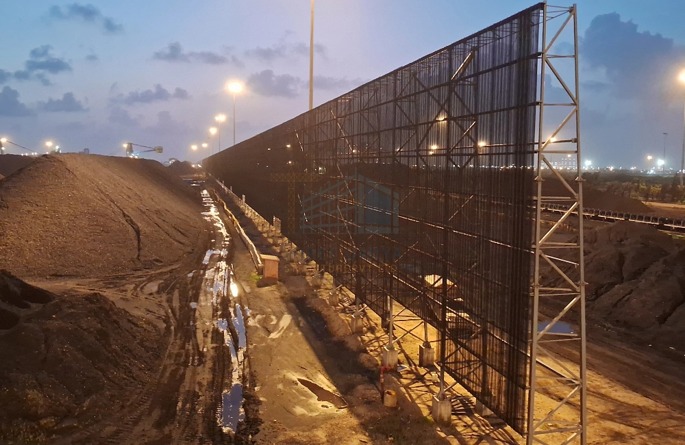 Large PEB shed under construction