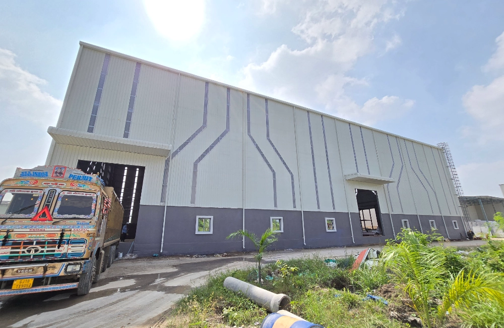Pre-engineered building at Savra Foam Industry site
