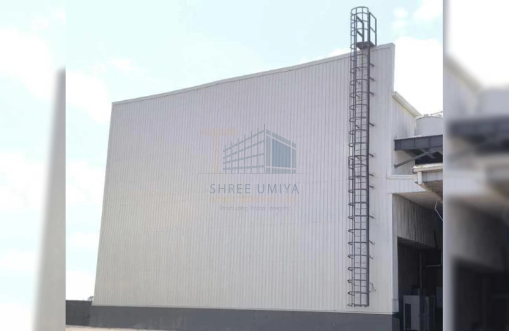 Pre-engineered building at Iskon Balaji site