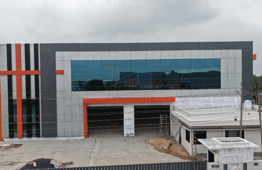Structural steel warehouse for Jagdamba
